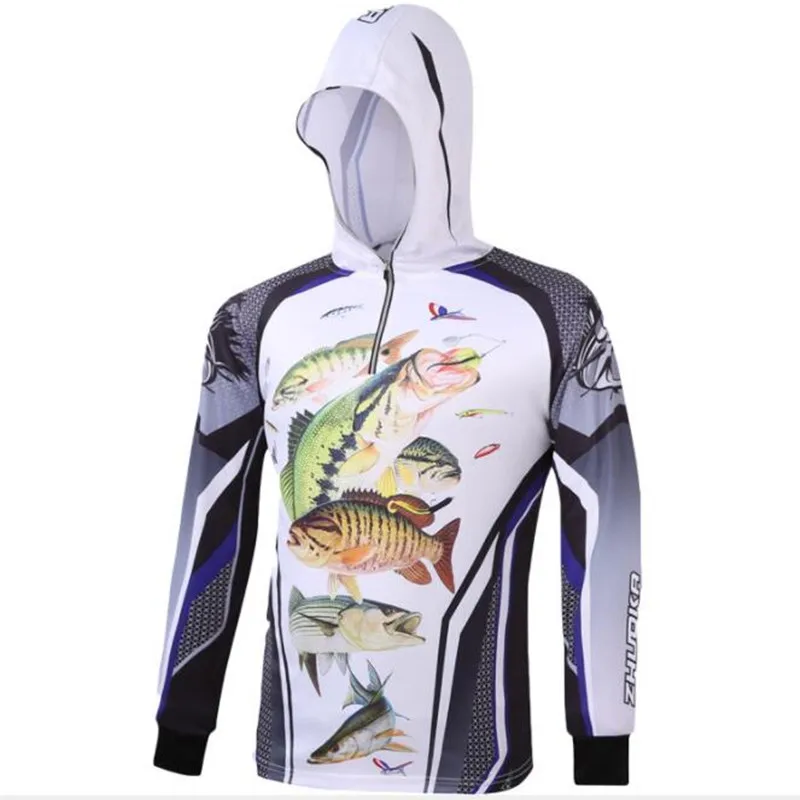 Hoodie 09 Новые наружные спортивные мужские дышащая одежда для рыбалки быстросохнущие анти УФ 40+ анти-Москит с длинным рукавом с капюшоном женские рубашки для рыбалки - Цвет: Hoodie 09