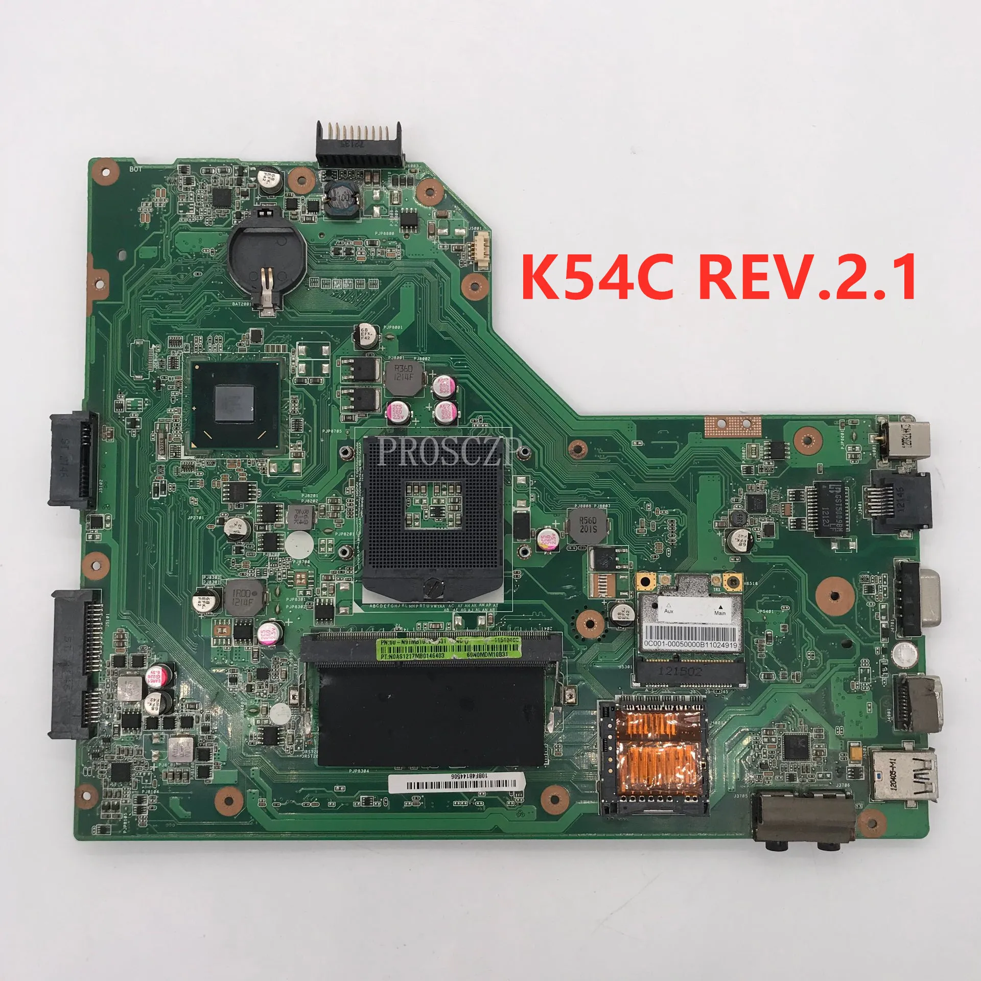 Бесплатная доставка материнской платы для ноутбука K54C REV.2.1 DDR3 100% работает