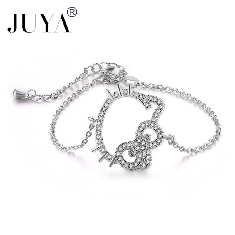 Колье bracciali Donna, модные трендовые красные веревочные бусы hello kitty, браслеты для женщин, ювелирные изделия Sieraden, очаровательные браслеты и браслеты Bijoux - Окраска металла: Посеребренный