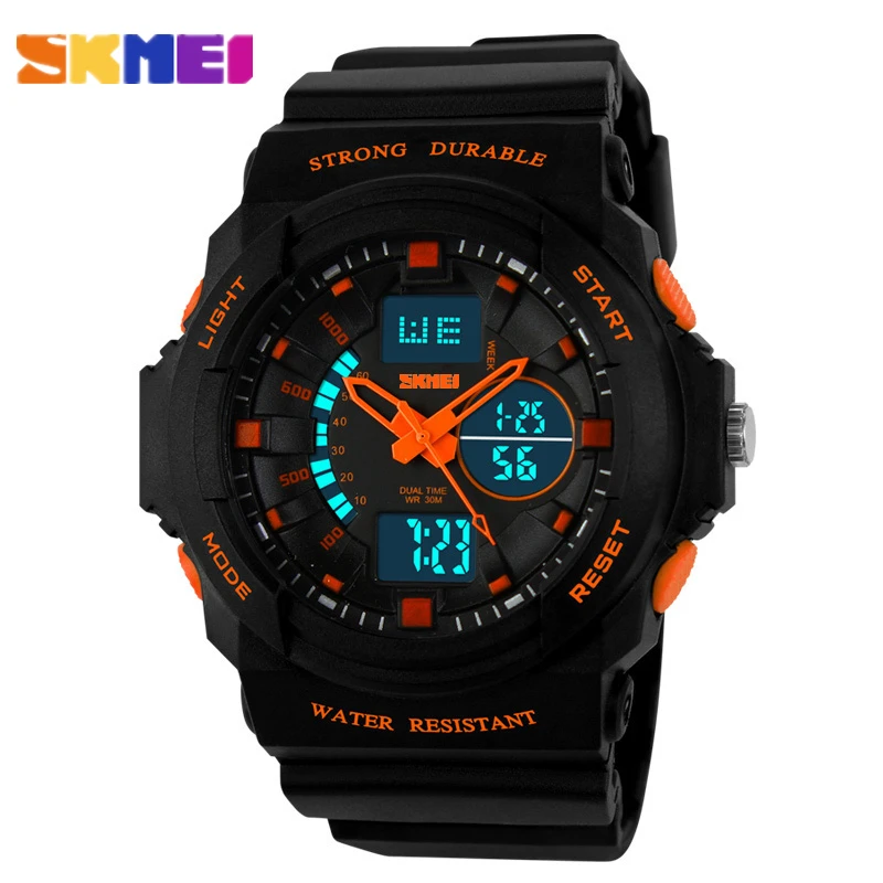Спортивные часы SKMEI с цифровым светодиодным дисплеем для мужчин женщин детей