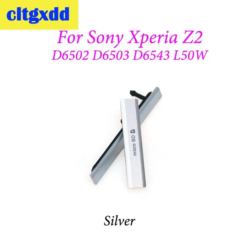 cltgxdd Micro SD USB+ SIM Card Slot Dust Plug Charging Port for Sony Xperia Z2 D6503 L50W D6502 D6543 Dust Waterproof Cover