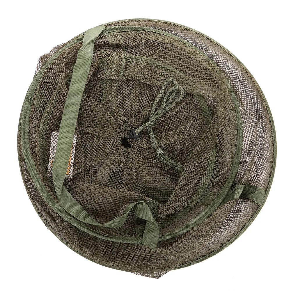 Быстросохнущая рыболовная сеть 3 слоя сетка ловушка складные сети для креветок