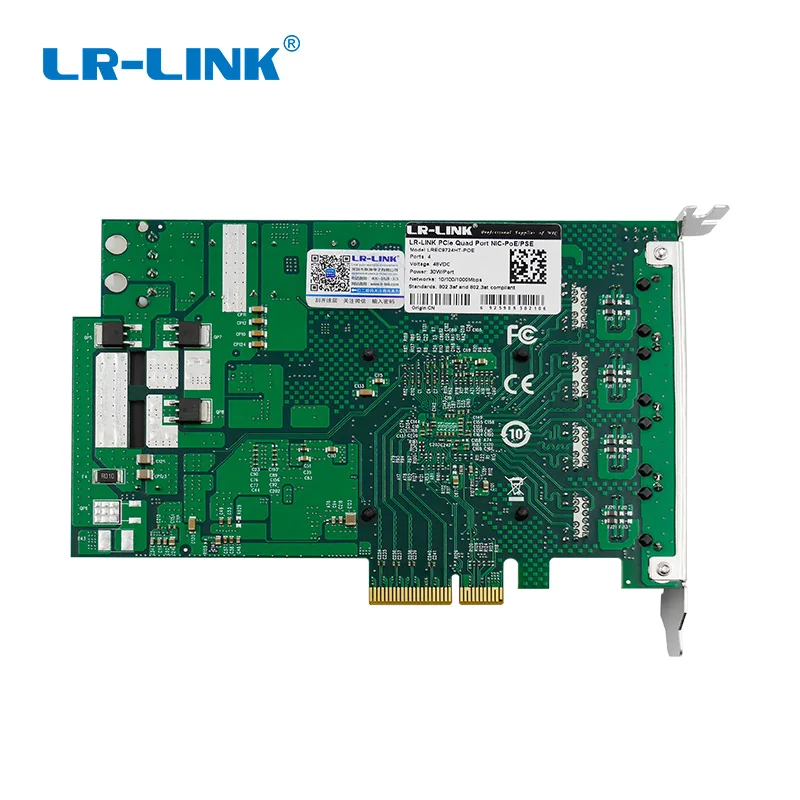 Устройство видеозахвата LR Link 9724HT POE + Gigabit Ethernet четырехпортовый разъем PCI Express RJ45