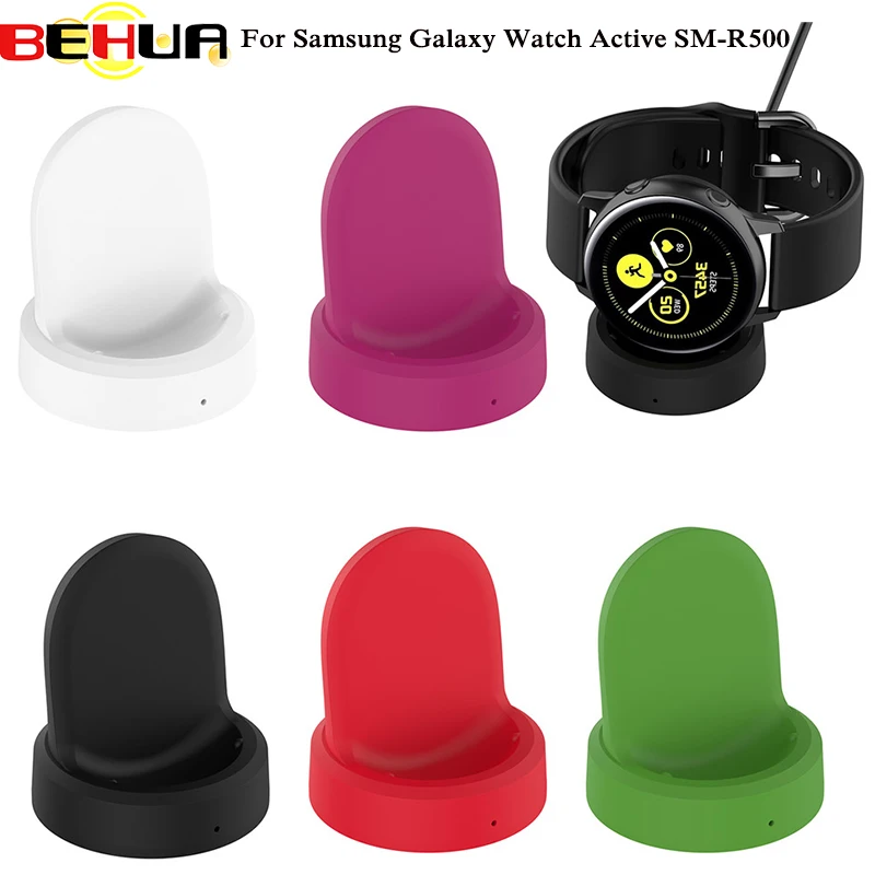

Wireless Charger Charging Dock Fast Charging Base With Indicator For Samsung Galaxy Watch Active SM-R500 Smart Watch Accessories