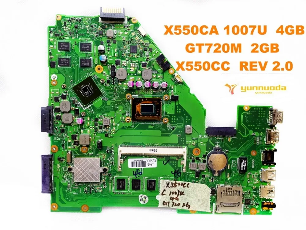 Оригинальная материнская плата для ноутбука ASUS X550CC X550CA 1007U 4 Гб GT720M 2 REV 0