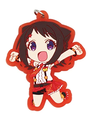 Bang Dream! Здравствуйте, счастливый мир! Пастельные* палитры после свечения Poppin' вечерние Аниме игры Тояма Касуми Майя канон резиновый ремешок брелок - Цвет: 02 Toyama Kasumi