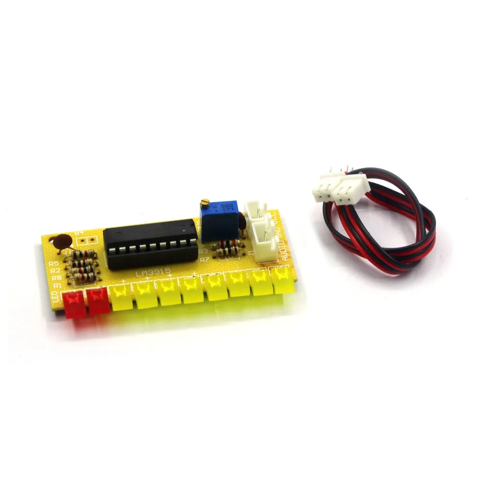 LM3915 10 светодиодный звуковой анализатор спектра, индикатор уровня, набор, сделай сам, Электронная пайка, практический набор