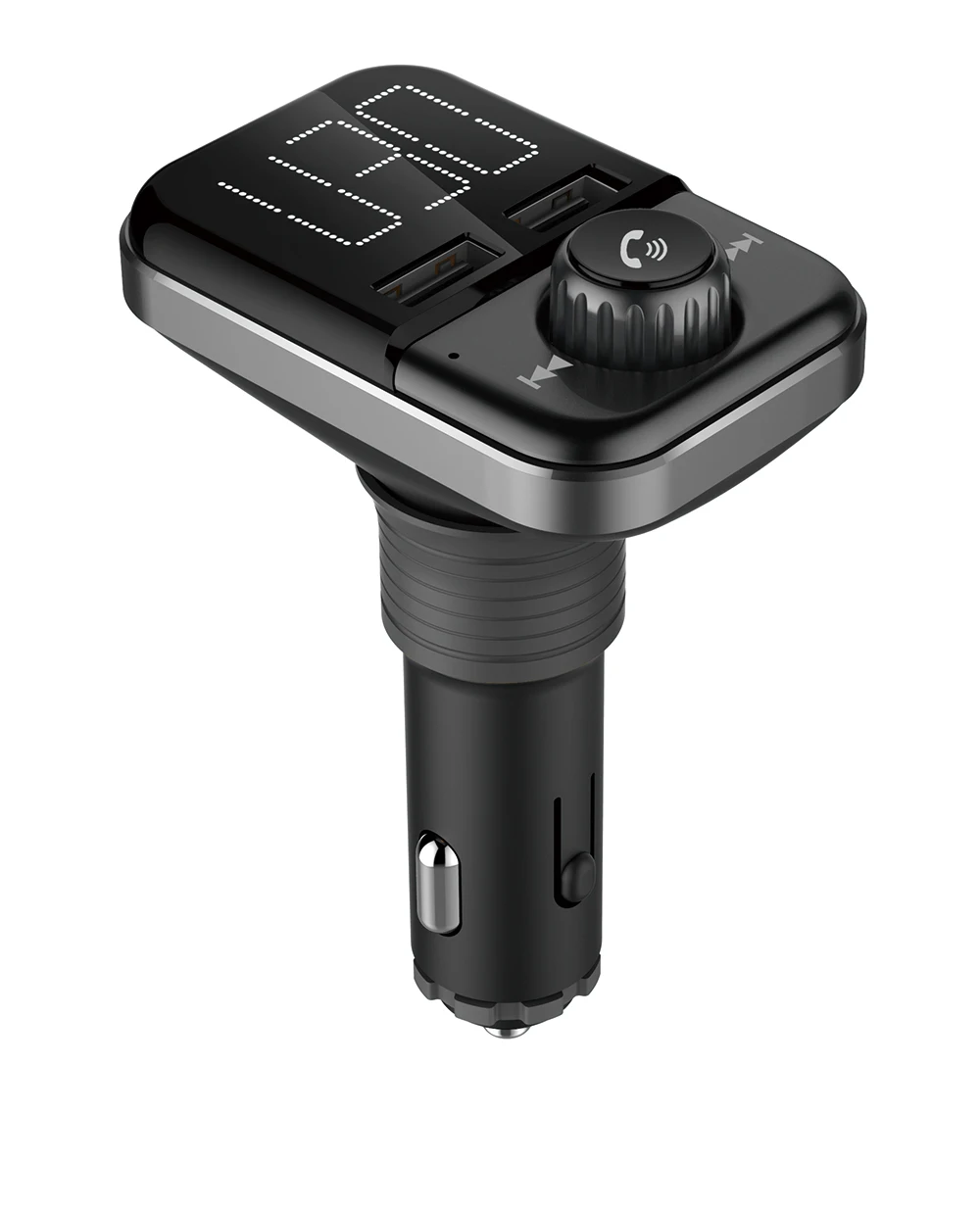 FM передатчик Bluetooth беспроводной аудио адаптер автомобильный комплект с двумя usb зарядными портами 1,4 дюймов Большой ЖК-дисплей Hands Free вызов