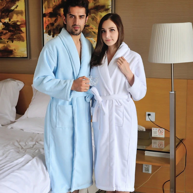 

Free shipping thicking 100% cotton bathrobes women warm bathrobe