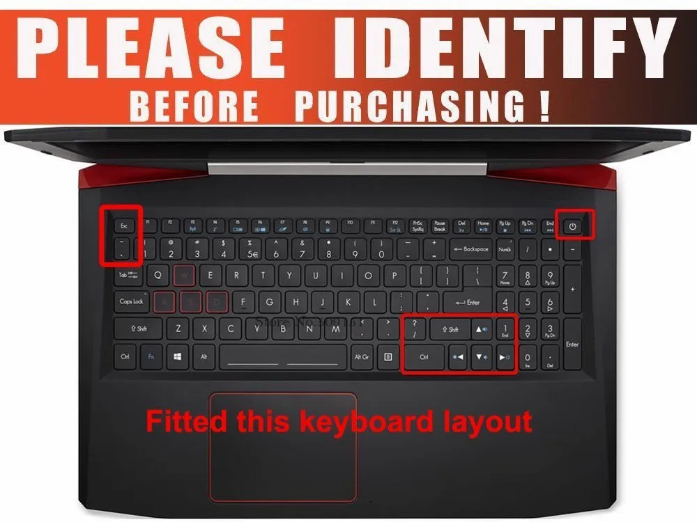 15 6-дюймовый защитный чехол для клавиатуры ноутбука из ТПУ Acer NITRO 5 AN515 игровой AN5 VX