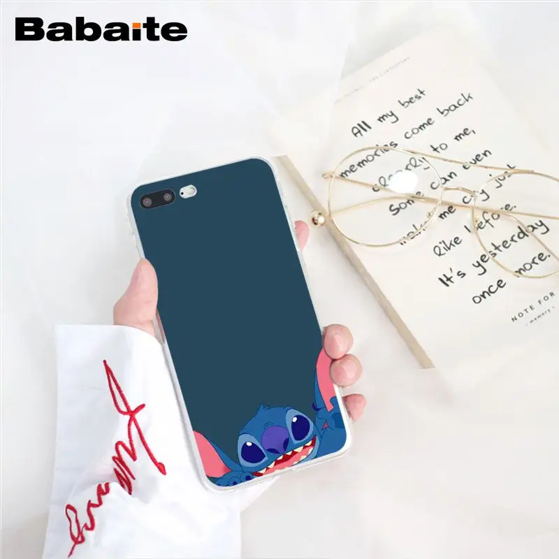 A14 Babaite милый мультфильм Лило Ститч чехол для телефона чехол для iphone 11 Pro 11Pro Max 8 7 6 6S Plus 5 5S SE XR X XS MAX - Цвет: A14