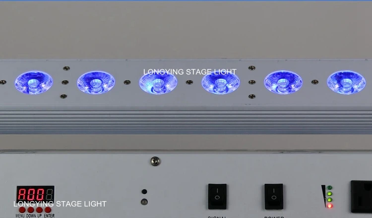 Free Shipping 9x18W 6IN1 RGBWA UV 6in1 Battery Wireless Led Washer Light Bar Line Uplighting DJ Disco DMX Stage Effects | Лампы и