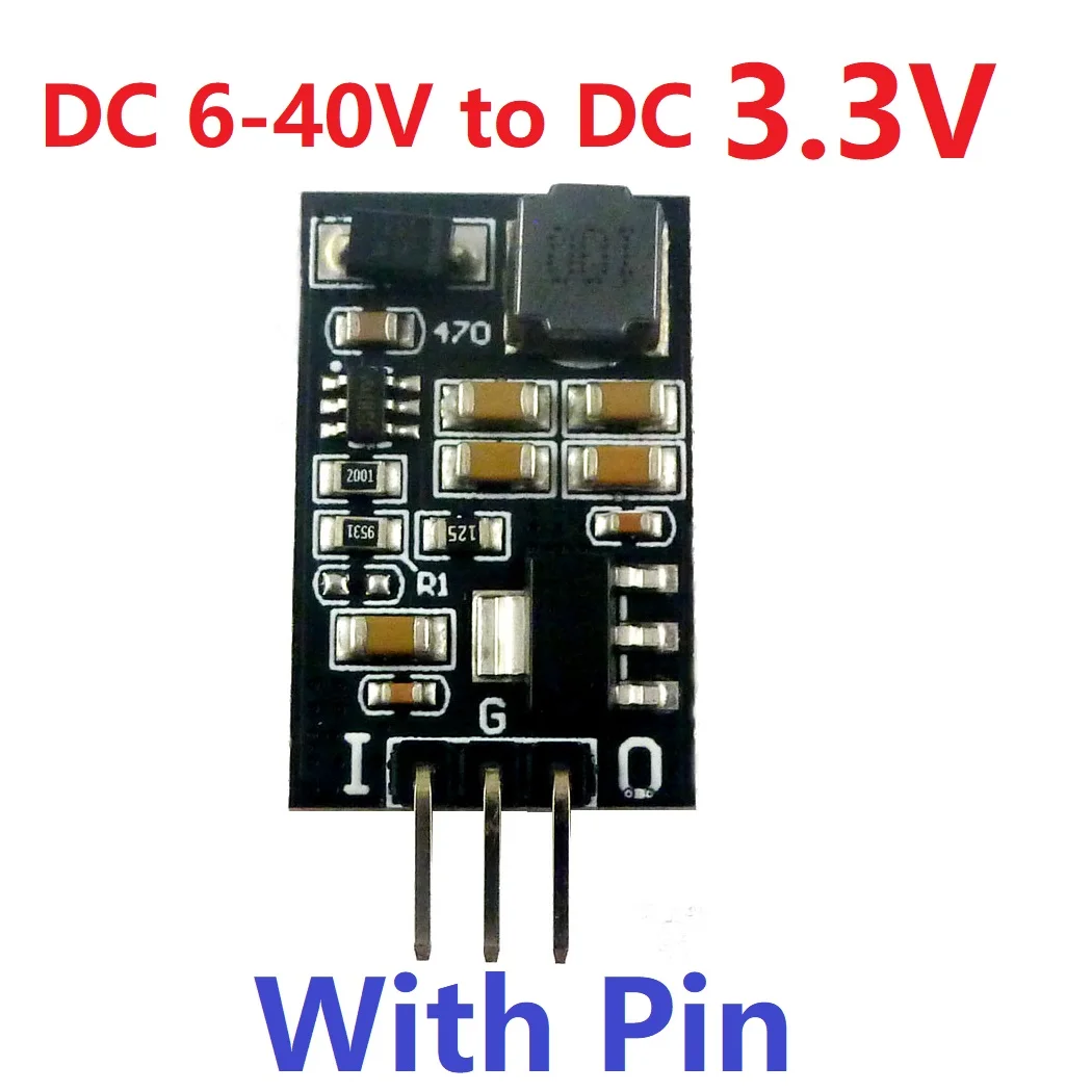 3V3 With Pin 2x5 Вт DC 6-40 В до 3,3 В 5 в низкий уровень шума 2 в 1 LDO линейные регуляторы и DC-DC понижающий преобразователь модуль Замена AMS1117 LM317 7805 - Цвет: 3V3 With Pin