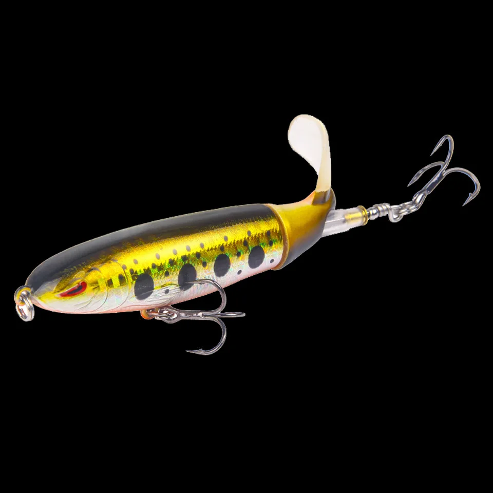 F2 В коробке Качество Whopper Plopper 10 см/13 г Искусственная верхняя жесткая приманка для рыбалки воблер вращающийся мягкий хвост рыболовные снасти - Цвет: F2