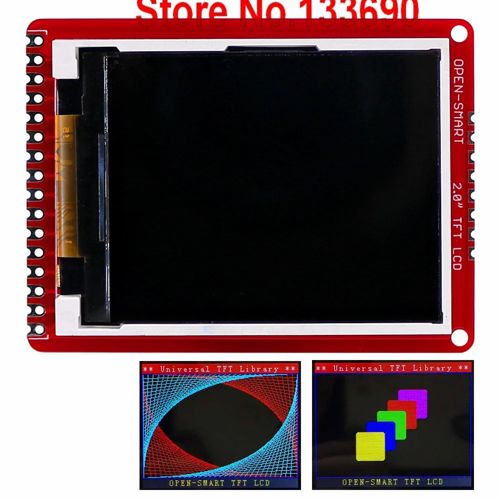 1 шт. Новый 3 в 2 0 дюйма 8 битная параллельная 176x220 TFT ЖК Плата расширения цветной