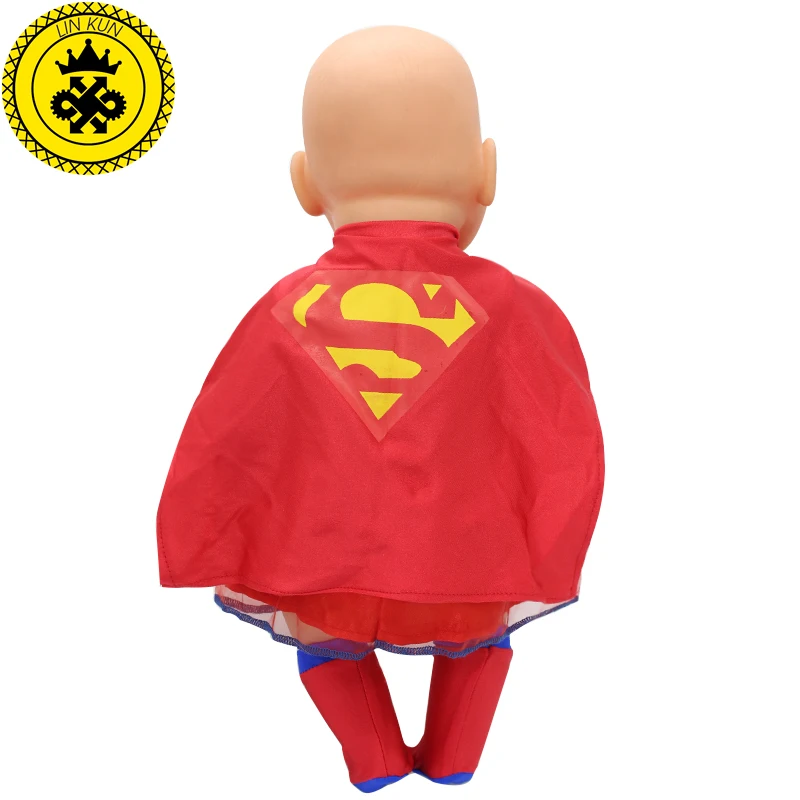 SupermanCosplay Костюм Кукла одежда подходит 43 см Детские аксессуары для куклы ручной