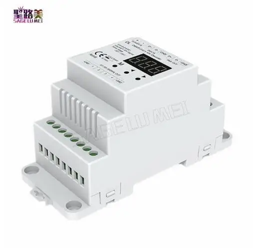 DL DC5V-24V DMX512 для 4CH 0-10В декодер 0-10В светодиодный диммер DMX 512 сигнала 0-10 V сигнала RGB/RGBW контроллер 4 канальный регулятор освещения