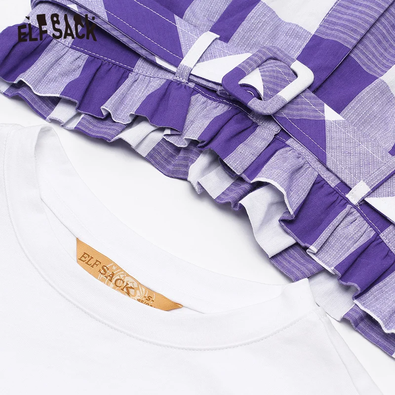 ELFSACK/Новинка Модные женские хлопковые короткие брюки в консервативном стиле