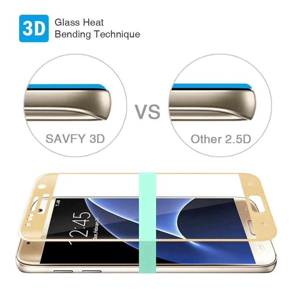 BALMORA Premium 0.3mm Explosion Proof Tempered Glass Film Screen Protector for Samsung Galaxy S7 s7edge Protective | Мобильные