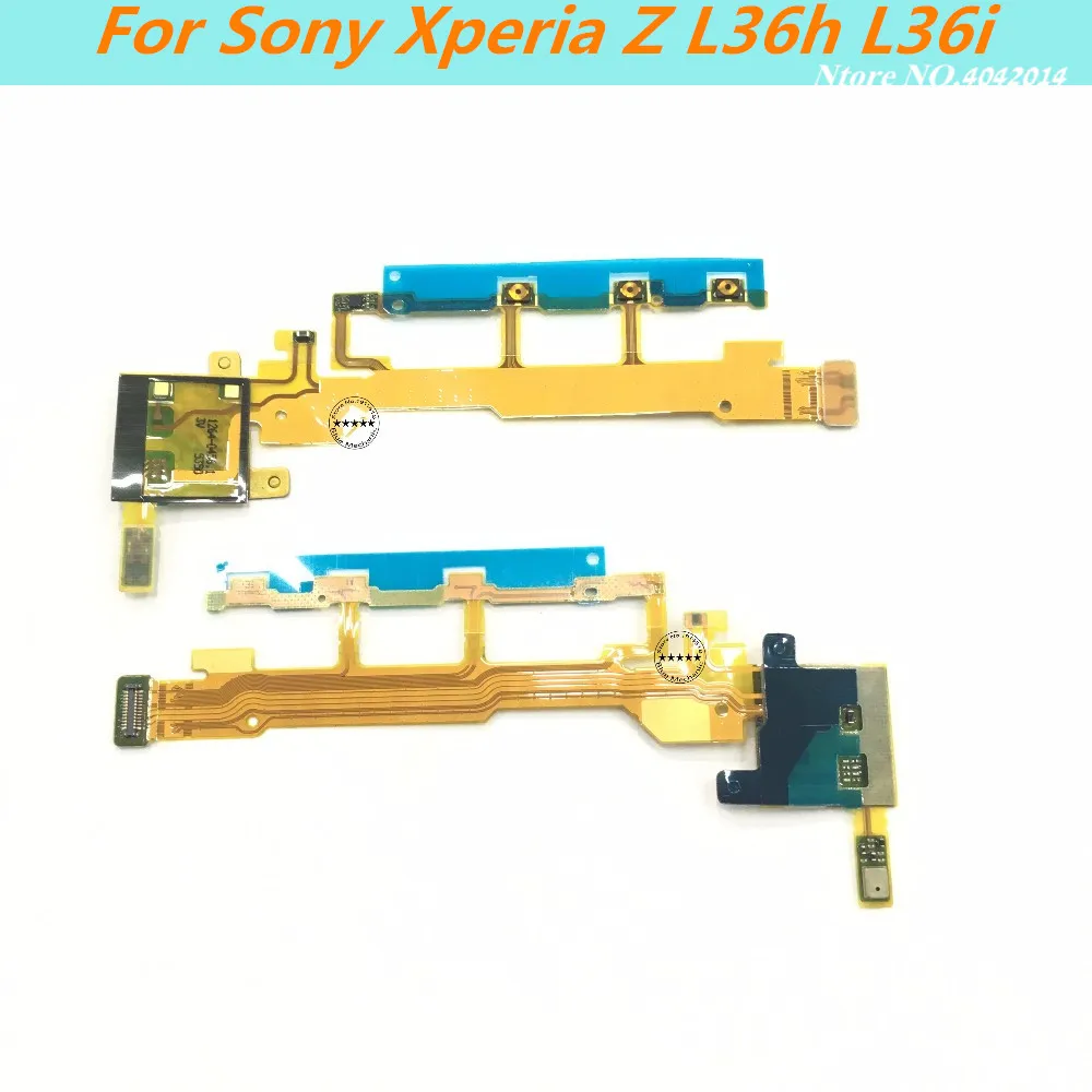 

2 pcsOriginal Side Power ON OFF Volume Key Button Switch Flex Cable Ribbon For Sony Xperia Z L36h L36i Replacement Spare Parts