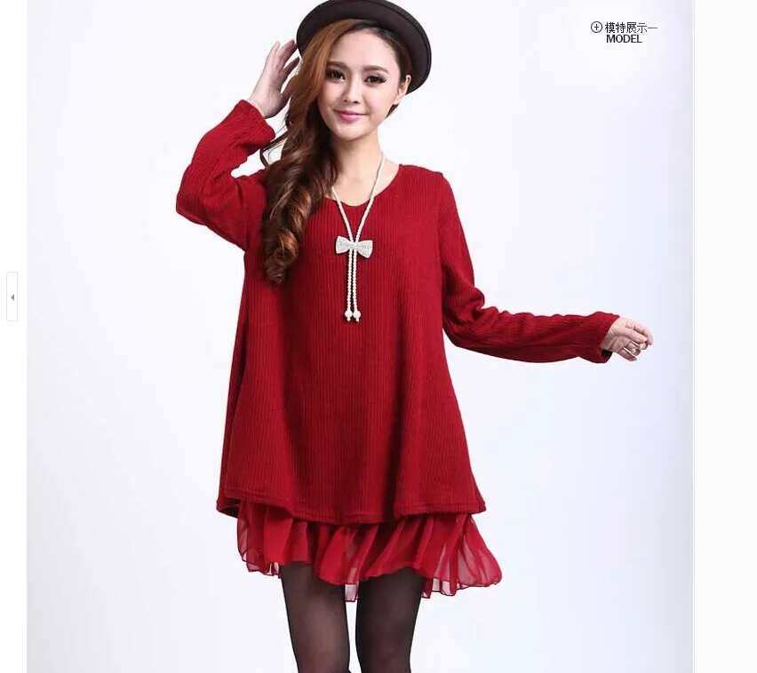 2019 New Winter Sweaters Dress Women Big Oversized Knitted Chiffon Pullovers Plus Size L~4XL Long Sweater Casual Knitwear Poncho | Женская