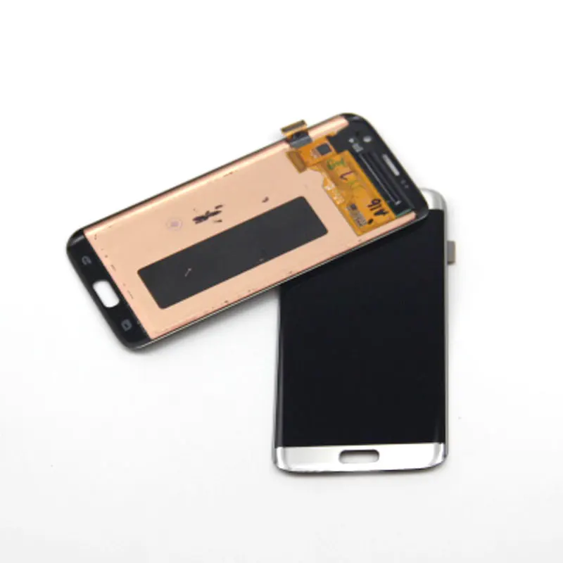 Silver S7 EDGE lcd Для SAMSUNG Galaxy s7 edge G935 G935F ЖК сенсорный экран дигитайзер сборка запчастей с тенью - Цвет: Silver