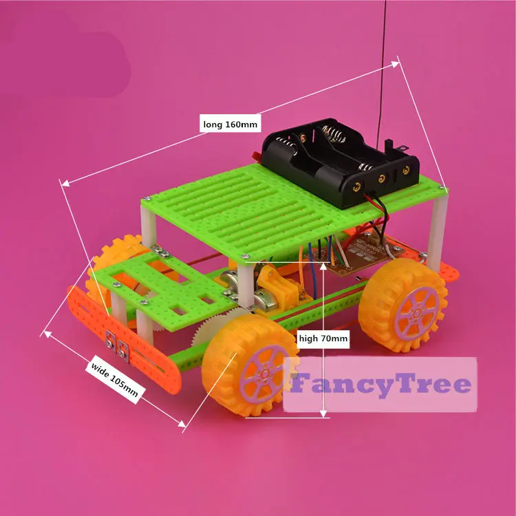 Физика креативный Набор diy электрическая вращающаяся модель автомобиля ученики