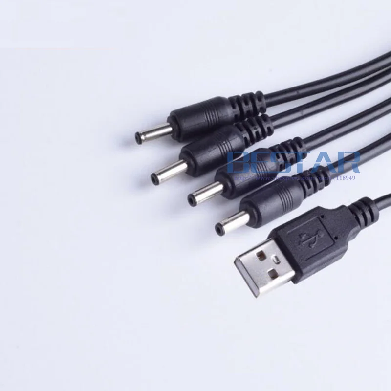 USB на 3 5 мм/1 35 мм 1 в 4 выхода кабель с разделителем постоянного тока вольт 2А DC