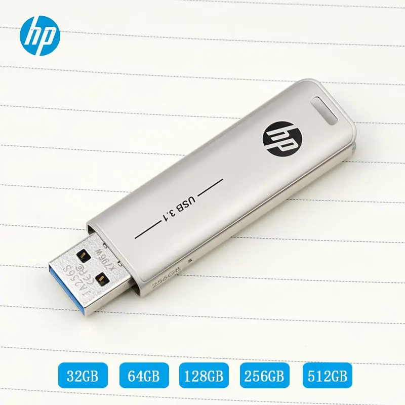 USB флеш накопитель HP 32 ГБ 64 128 256 металлический индивидуальный подарок DIY DJ Pendrive