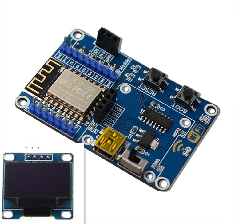 ESP8266 Метеостанция DIY Набор IOT Стартовые наборы для Arduino с 0,96 OLED дисплеем D1 Мини беспроводной wifi Bluetooth модуль - Комплект: Комплект 2