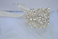 missrdress handmade missrdress rhinestone bridal cuff silver jeweled bracelet rhinestone wedding cuff bridal bracelet jk842