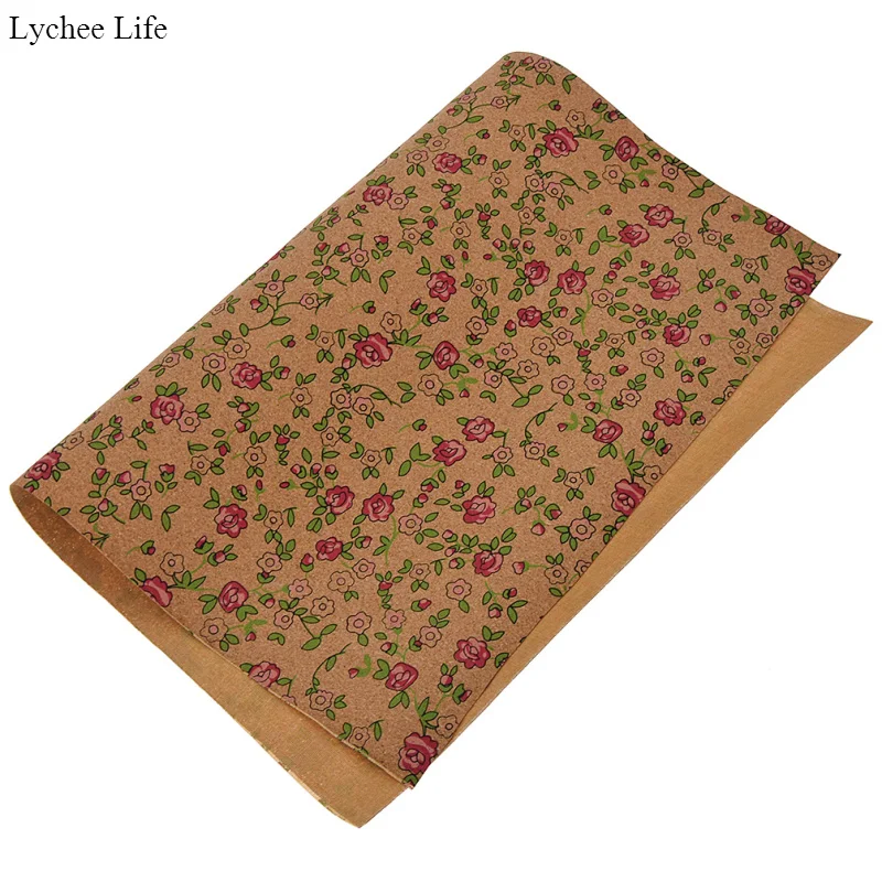 Lychee Life винтажный мягкий пробковый материал A3 для женщин, рукоделие, ручная работа, Лоскутная одежда, аксессуары для украшения одежды