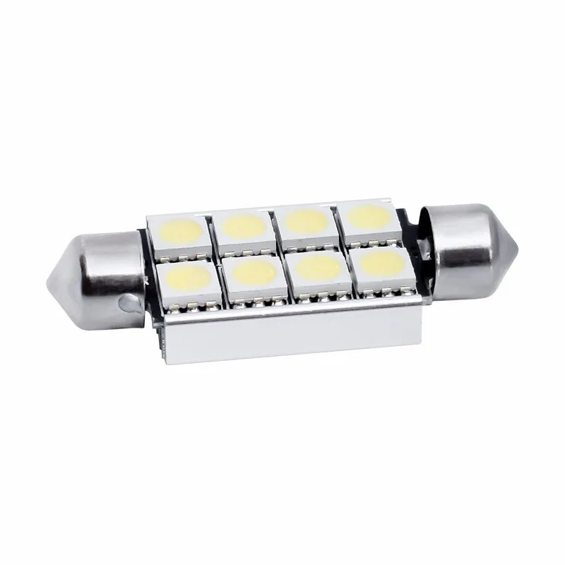 4 шт. 42 мм C5W C10W canbus без ошибок фестон 8 led 5050 smd автомобильный номерной знак светильник авто корпус интерьерная купольная лампа для чтения