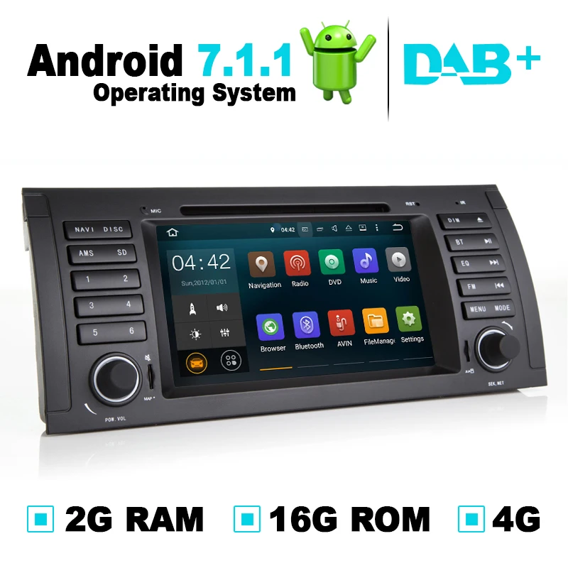 Автомобильная навигационная система 2G RAM Android 7 1 GPS DVD плеер Радио стерео