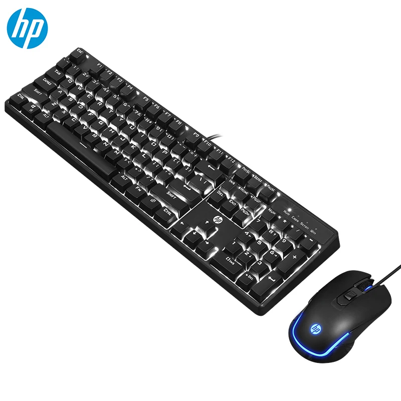 Механическая клавиатура-Мышь HP GM200 комбинированная игровая проводная мышь с