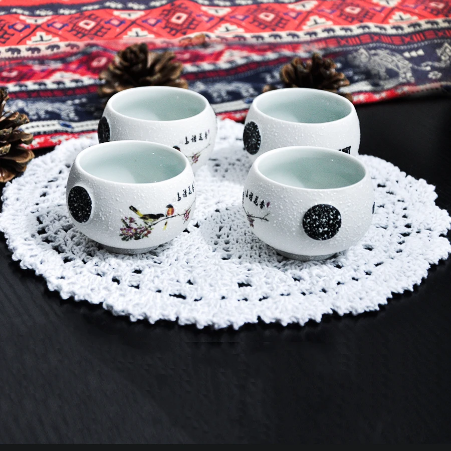 4 шт., 25 см, ручная работа, вязание крючком, чашки, коврики, чаши, коврики ручной работы, плетеные коврики, горячие коврики, подходящие кухонные настольные коврики, подставки