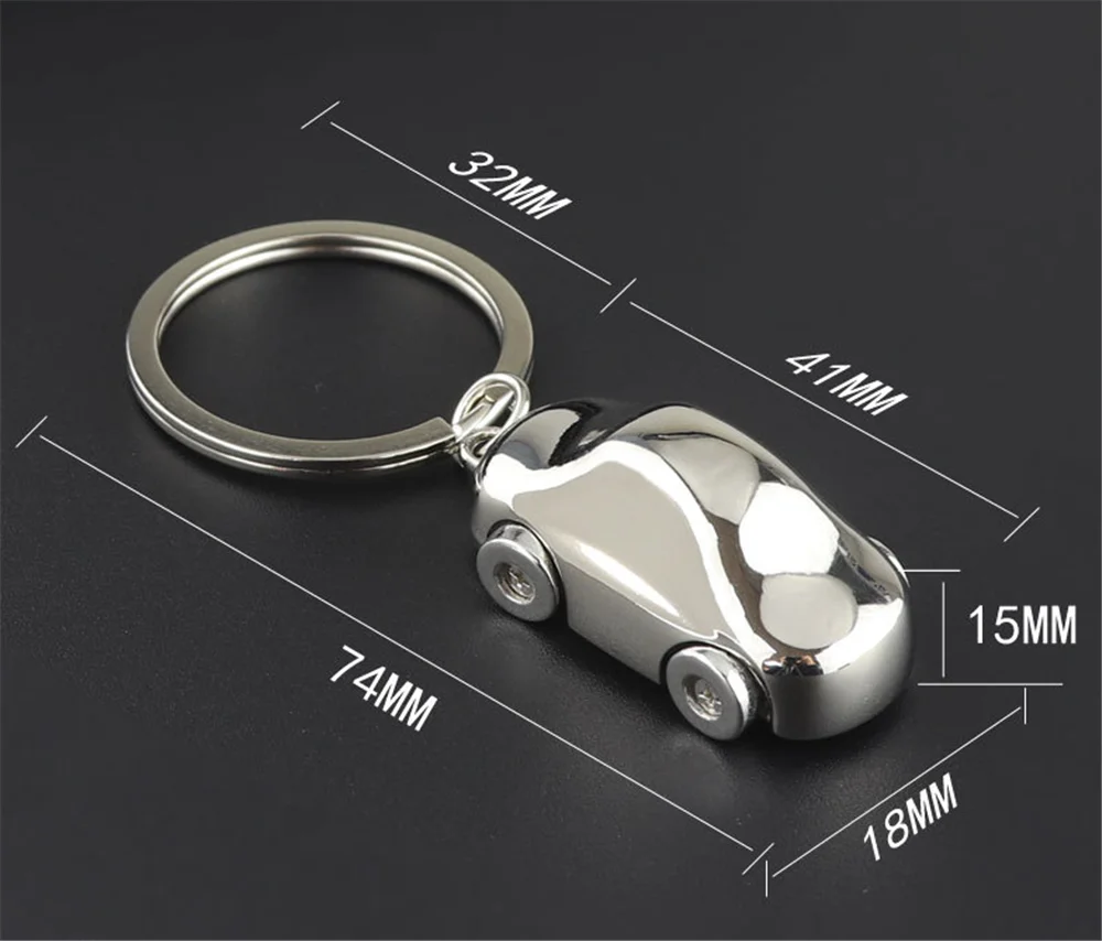 Автомобильный кулон в форме цепочка для ключей четыре колеса модель с пряжкой