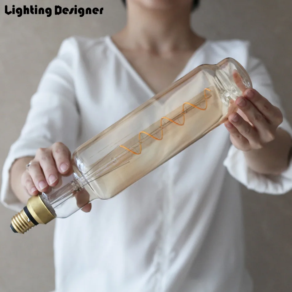 TT80 Большие размеры Эдисон светодиодный e27 Лампа очень большой лампочка 220 V 6 Вт в