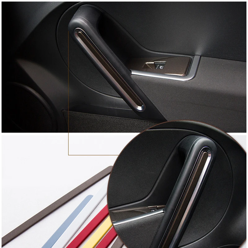 Подходит для Valkswagen New Beetle интерьерный декоратор дверная ручка рамка Крышка объемный panle отделка Литье