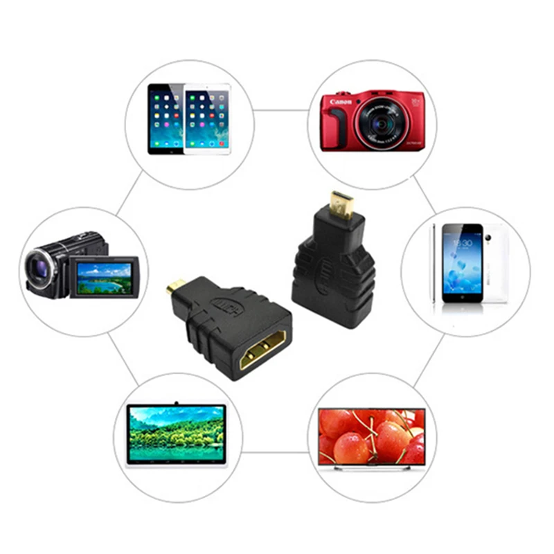 SeenDa 1080P Micro HDMI к адаптер мужчина женскому удлинитель с конвертером для телефона