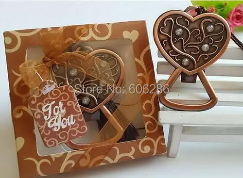 50 шт./лот свадебные подарки античная Золотая открывашка для бутылок в форме