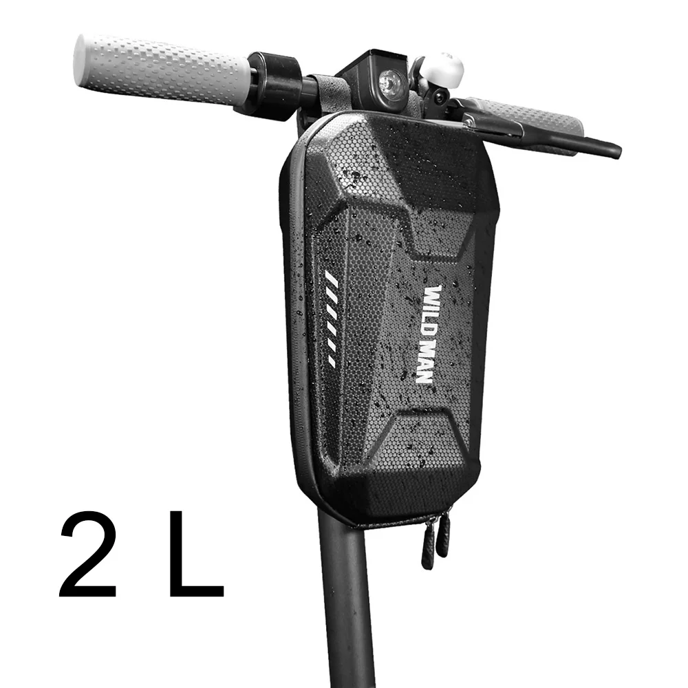 Handle Front Bag for Xiaomi M365 Electric Scooter Folding Bicycle Head Bags Carrier Hanging Bag Waterproof Bike Storage Bags - Цвет: Серый
