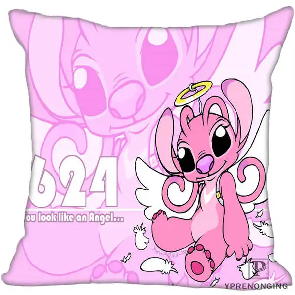 Square Pillowcases На Заказ Декоративная наволочка "Лило и Стич" квадратная молния наволочка 35X35,40x40,45x45 см(одна сторона) 180527-21-17 - Цвет: Square Pillowcases