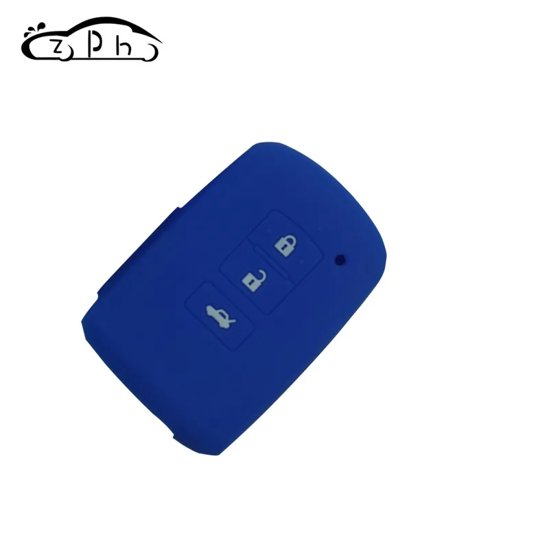 Чехол силиконовый для дистанционного ключа с 3 кнопками Toyota Camry Corolla Avalon Rav4 Land
