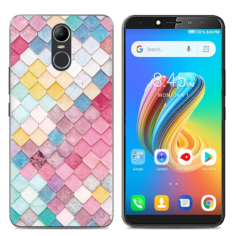 Чехол для телефона TECNO LA7/pouvor2 модный дизайн рисунок из ТПУ милый мягкий чехол