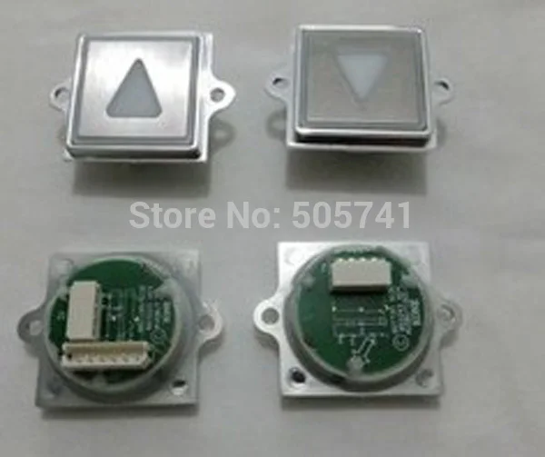 Elevator Square button KDS50 KDS300 stainless steel with ears