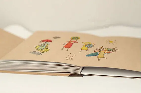 А4 аккордеон крафт альбом скрапбукинга/Свадебная Гостевая книга бесплатная