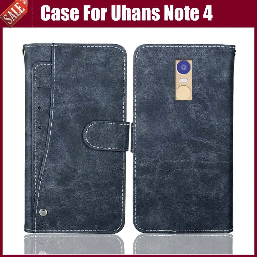 Горячая распродажа! Чехол Uhans Note 4 высококачественный кожаный чехол книжка для