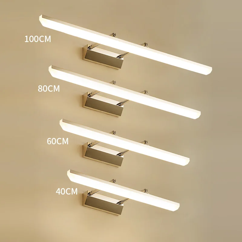 Lighting mirror headlights bathroom simple modern 180 degree rotating led waterproof anti-fog cabinet lighting | Освещение