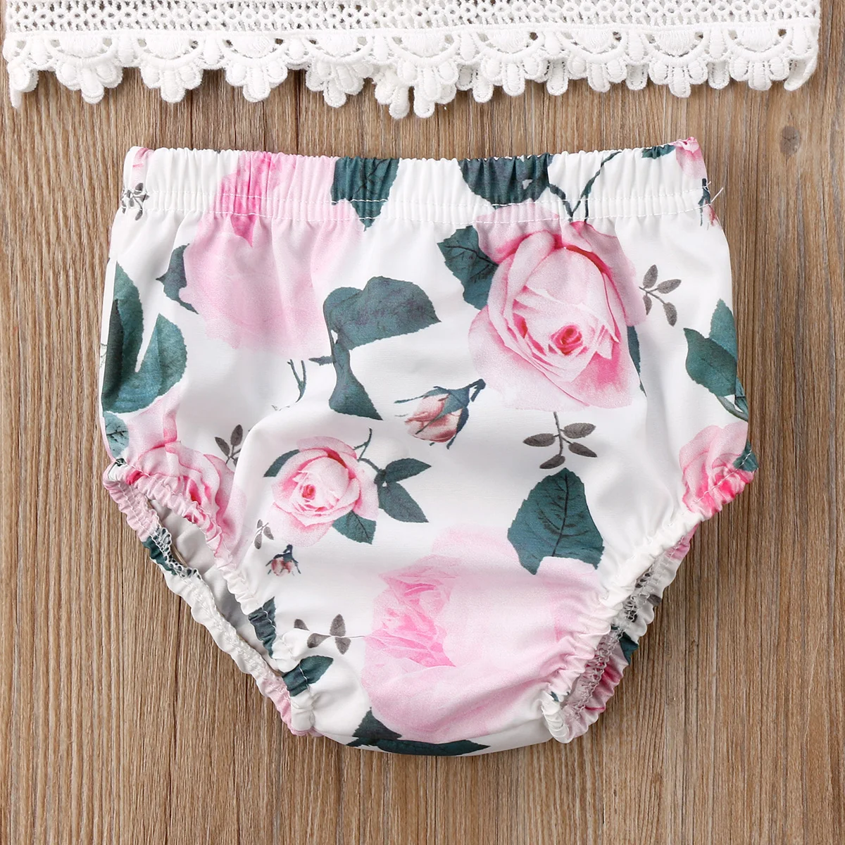 Новая летняя одежда для малышей из хлопка девочек с цветочным узором в виде роз